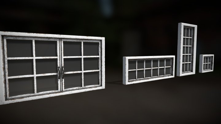 Window -Wooden- white 5MB- 4PART20MB – Gratis 3D-model STL