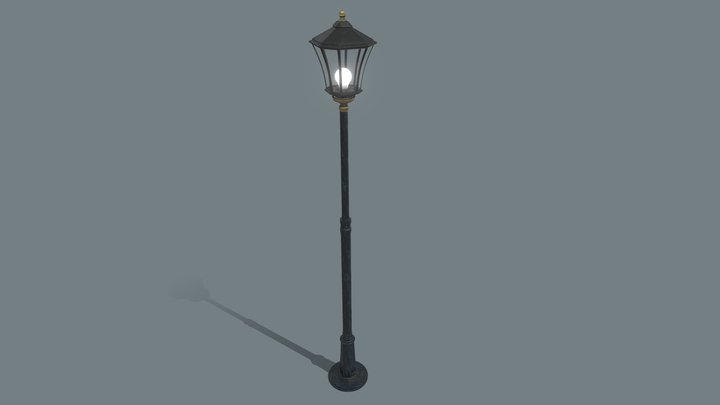 Standart Street Lamp 3D Model