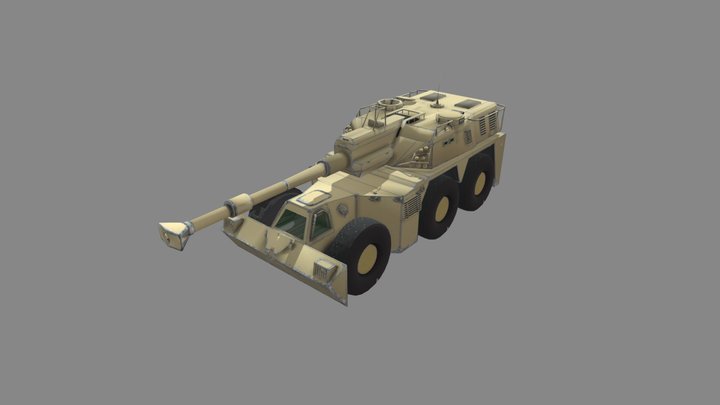 G6 Howitzer 3D Model