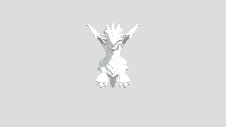 Fierce Dragon Majesty 3D Model