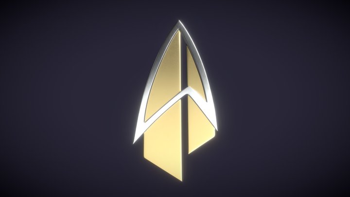 Picard Combadge 3D Model
