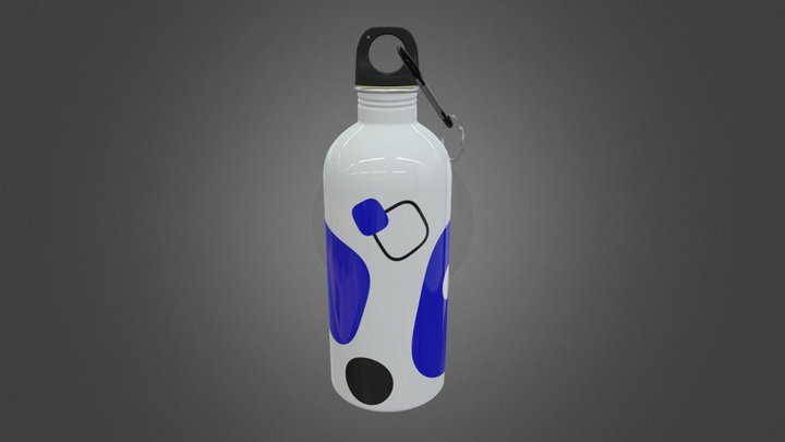 Metal Water Bottle 3D Model
