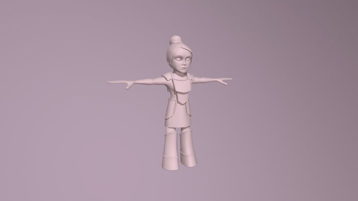 Little warrior 3D Model