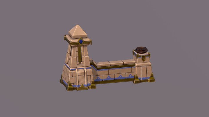 Stylized Wall Tutorial 3D Model