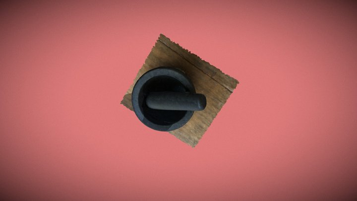 Mortar and Pestle 3D Model