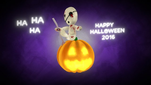 Voodoo Pumpkin 3D Model