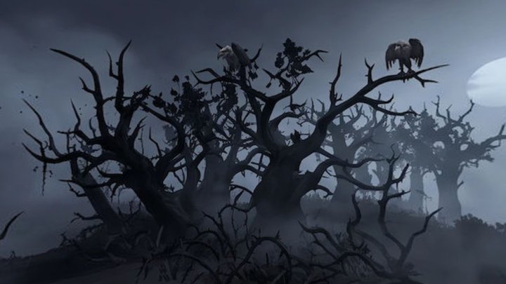 Dante's Inferno Forest of Suicides scene