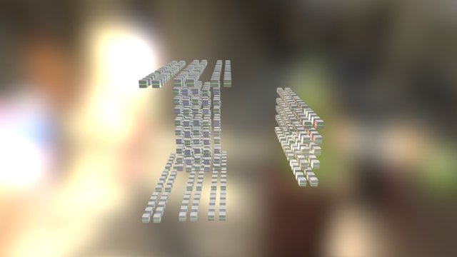Cubes animation 3D Model