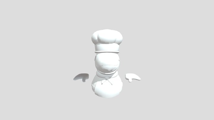 Shark Overcooked 3D Model