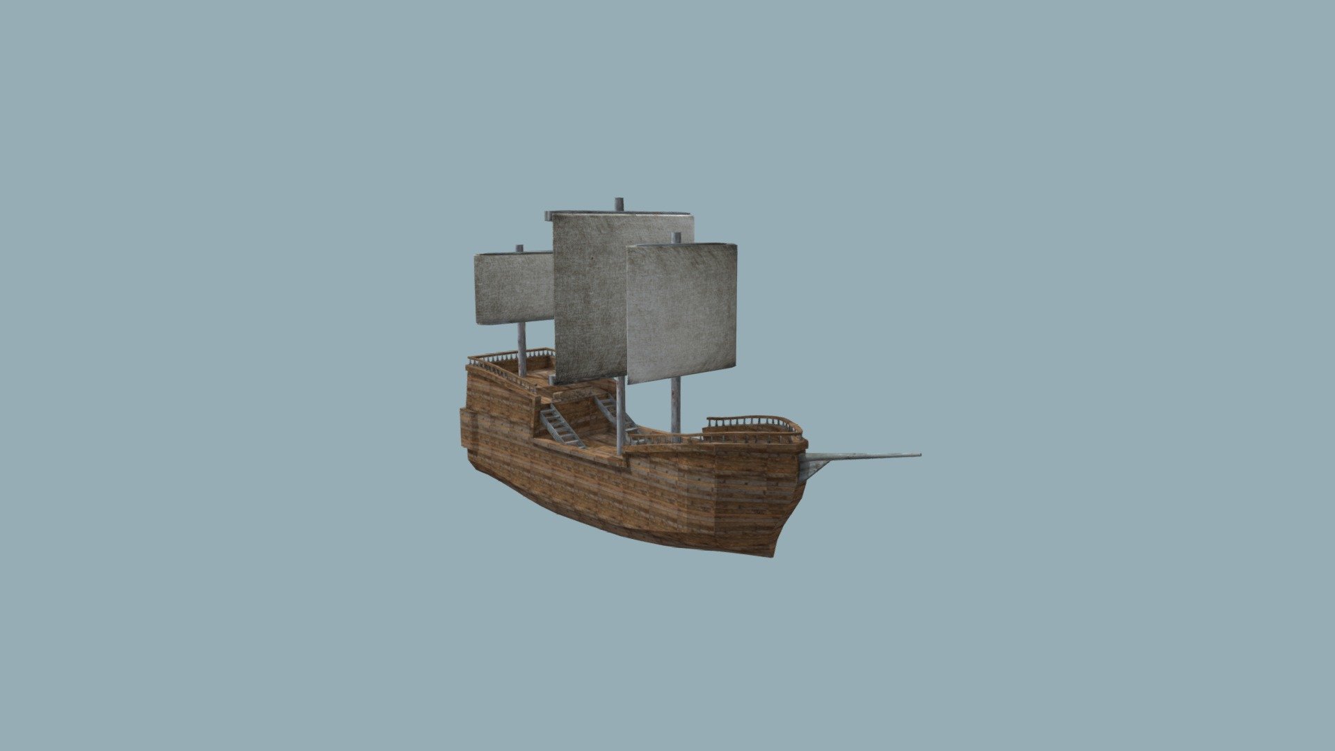 Pirate Ship - Download Free 3D model by TheFatScarecrow [57511d2 ...