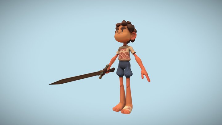 Character for University Game Project 3D Model