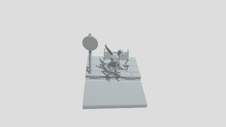 Rough Week Rabbit 3D Model