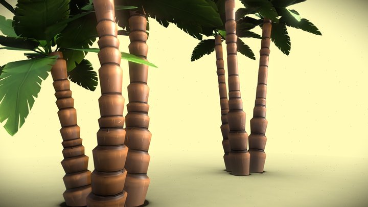 palm trees 3D Model