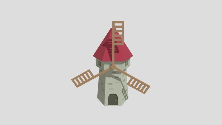 Low Poly Windmill