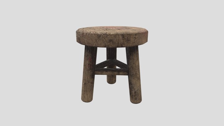 Butchers stool 3D Model