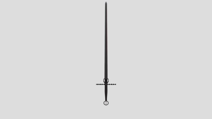 Twisted Sword 3D Model