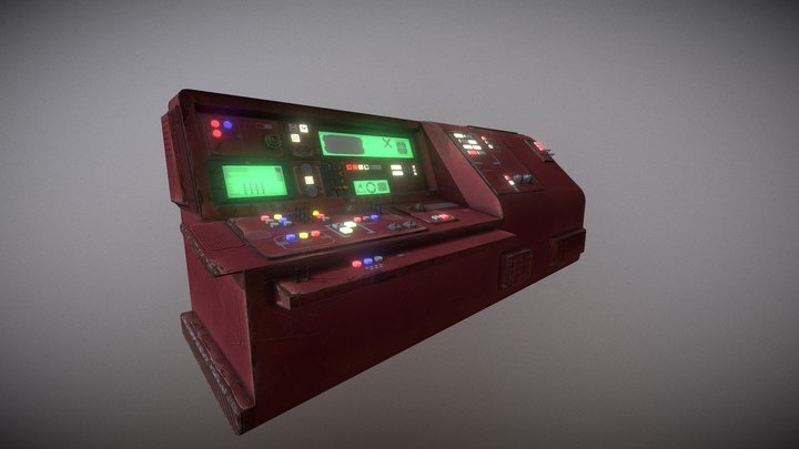 Console Desk Star Wars Ship 3D Model