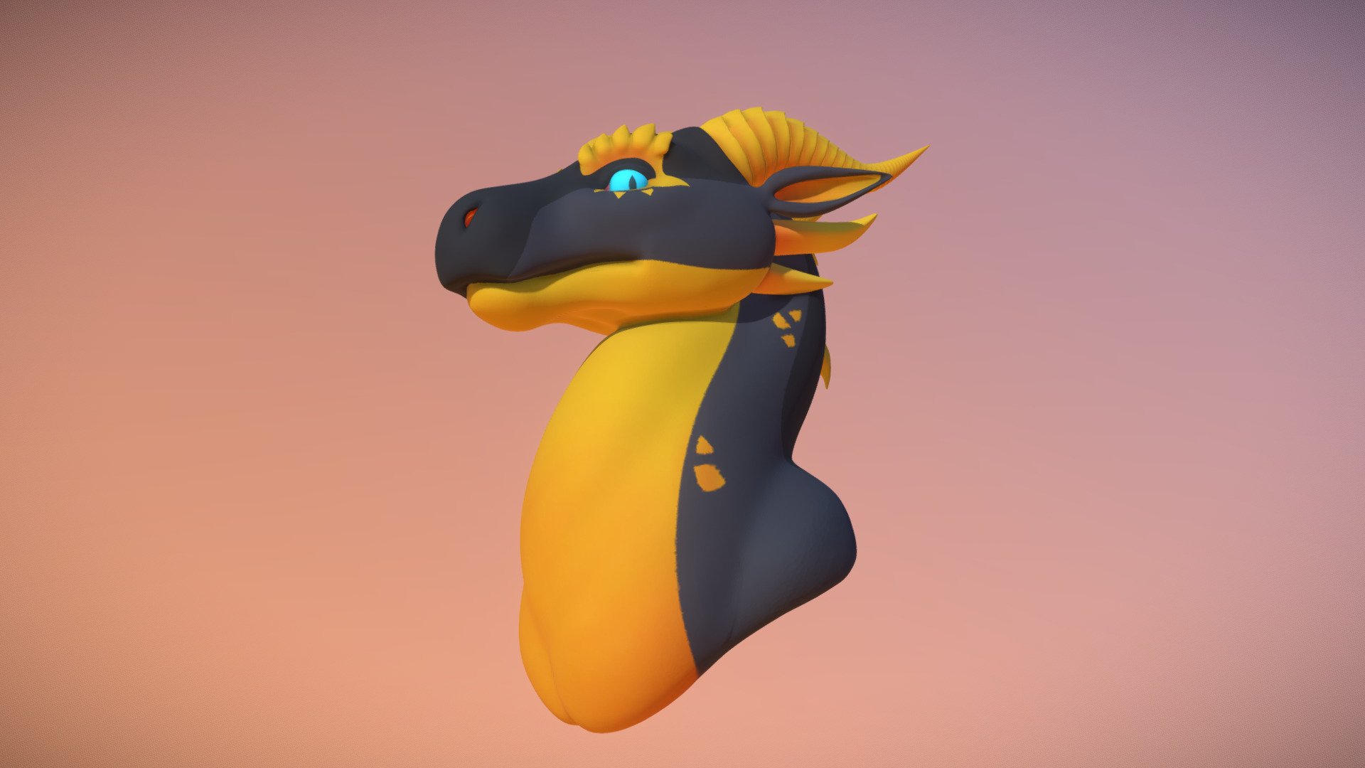 Art Fight 2026 - Suldren Bust - 3D model by Cy-Cyborg