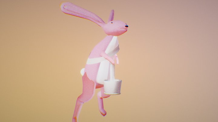 Easter Bunny 3D Model