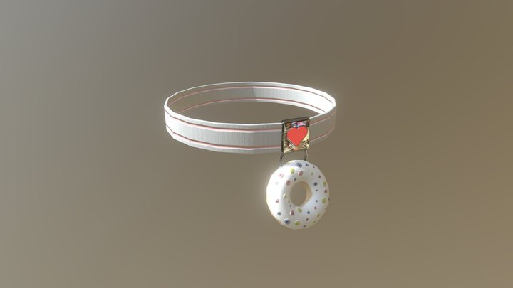 Donut Necklace 3D Model
