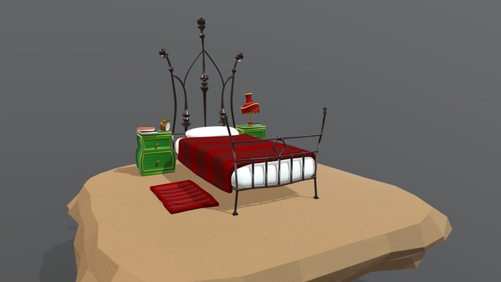 The Grinch's Bedroom 3D Model