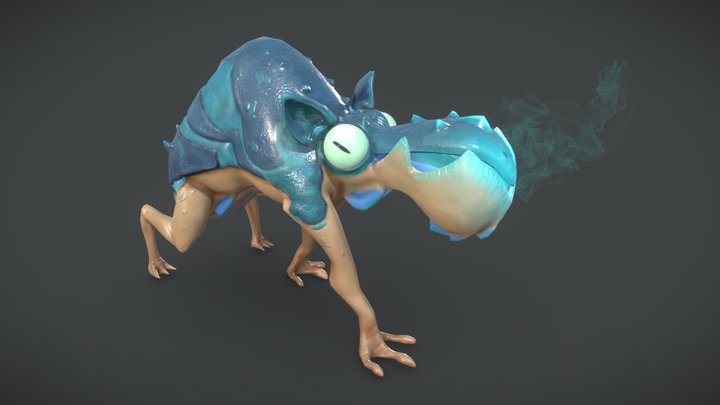 Creature based on Guille Garcia's concept 3D Model