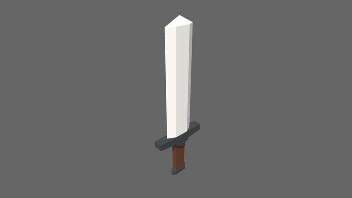 Low Poly Sword 1.1 3D Model