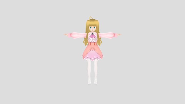 anime girl 3D Model