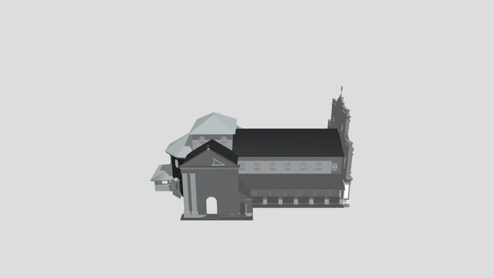 Old Colonial Church 3D Model