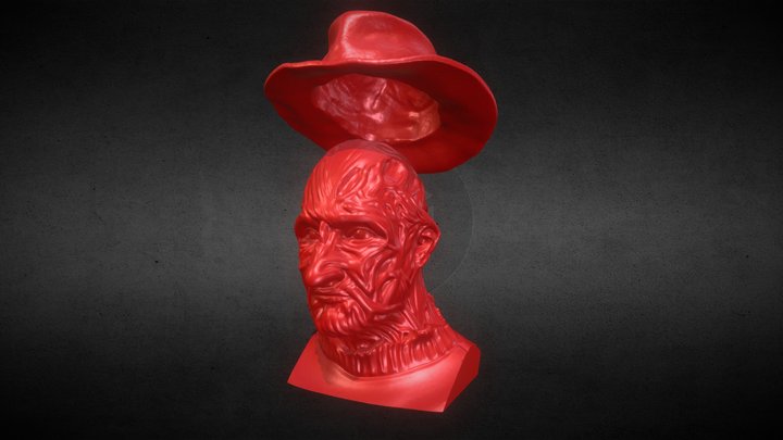 Freddy Krueger Bust 3D Model