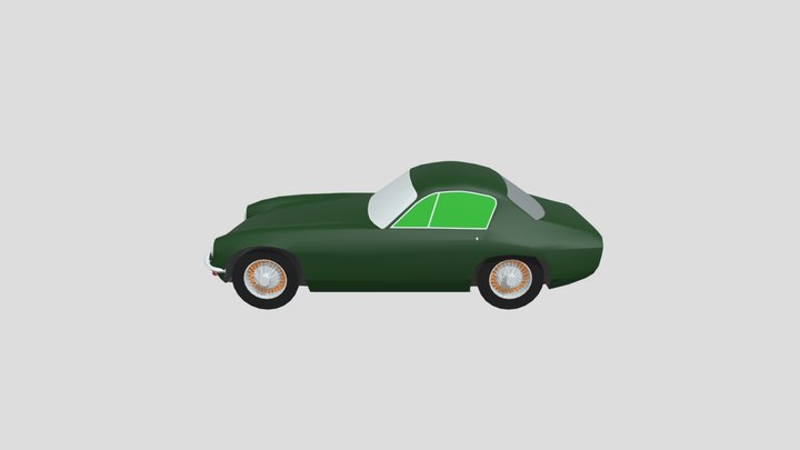 Lotus Elite 1958 lowpoly for 3D-printing
