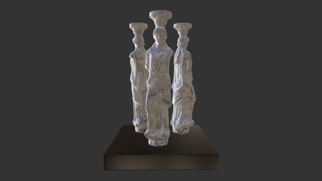 Three Caryatids 3D Model