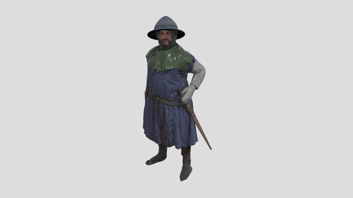 Medieval Man Of Arms – Free 3D Model STL
