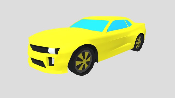 Low poly Camaro 3D Model