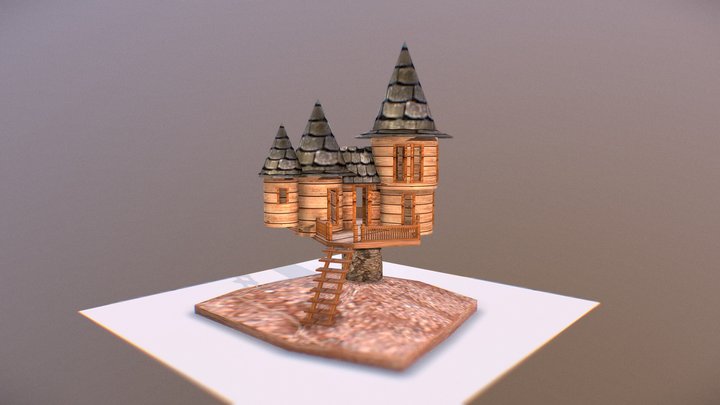 Fantasy House 3D Model