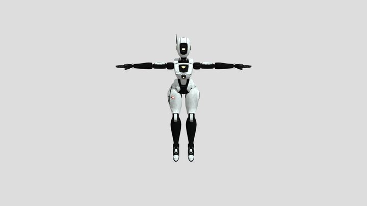 Glados humanoid 3D Model