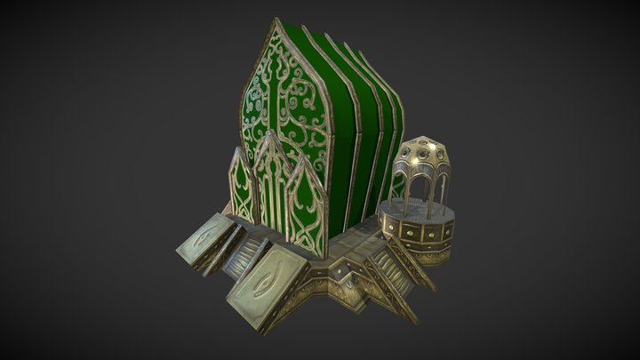 RTS Fantasy Buildings - Elf Castle 3D Model
