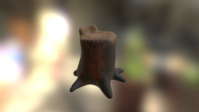 Tree Stump 3D Model