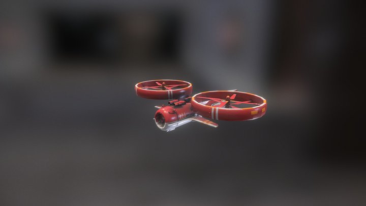 Retrofuture Aircraft 3D Model