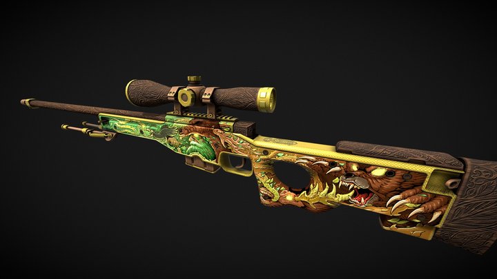 awp merged  for renders 3D Model