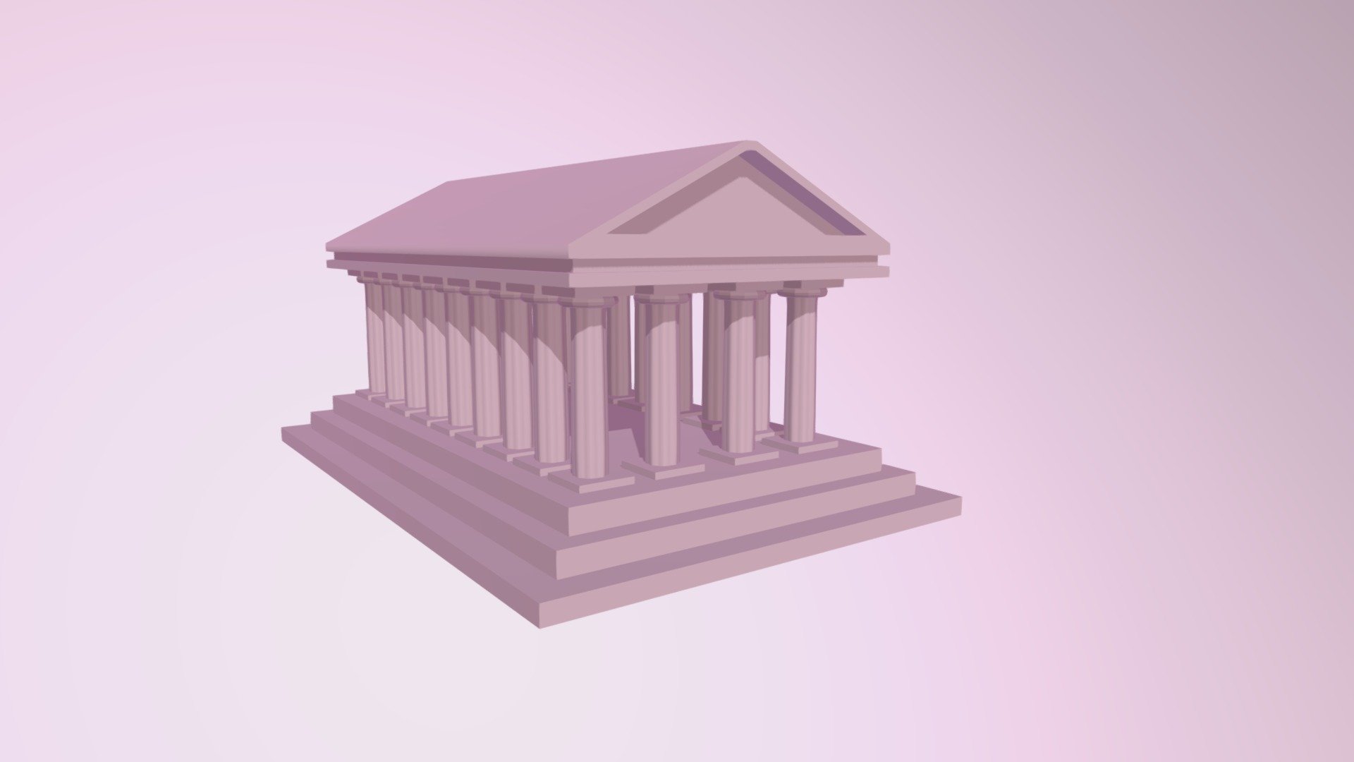 Greek Temple - 3D model by GiO (@giouniverse) [57697d2] - Sketchfab