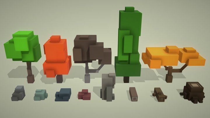 Low poly -  Nature Asset Pack [FREE] Download