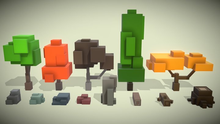 Low poly -  Nature Asset Pack [FREE] Download