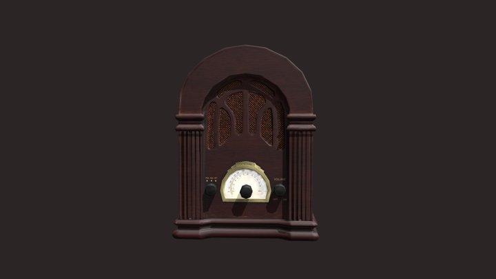 [Student Work] Radio FM Clearclick Retro 3D Model
