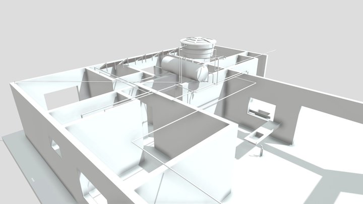 Casa Iguaraçu - PR - Hidráulico 3D Model