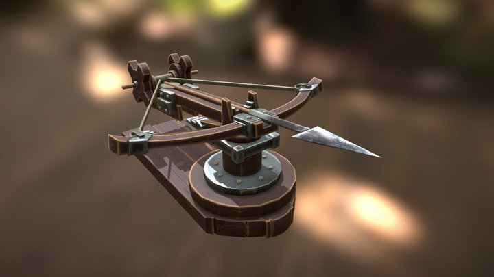 Ballista Stylized Asset 3D Model
