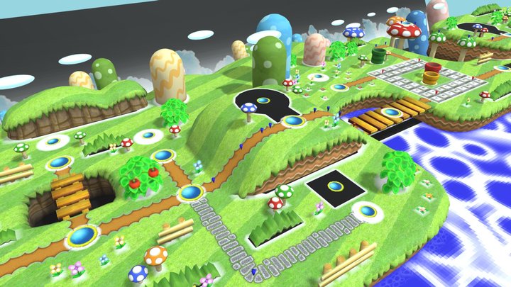 Wii - New Super Mario Bros_ Wii - World Maps - W
