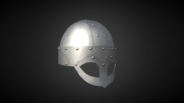 Medieval Viking Helmet 3D Model