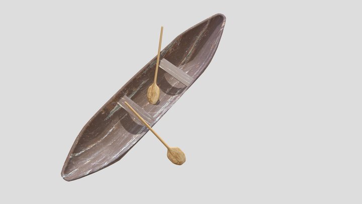 Canoa-rústica 3D Model