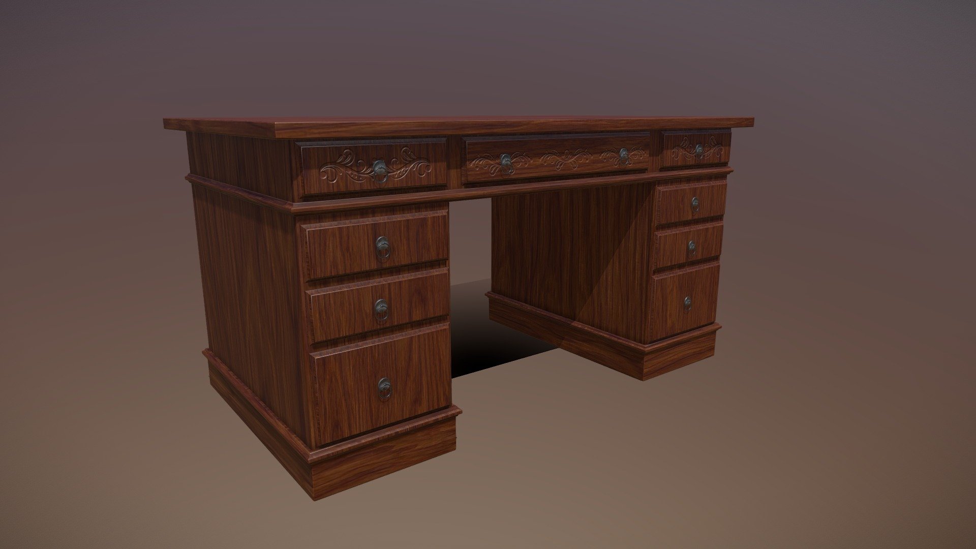 Old Writing Desk - 3D model by AndersonJuniorCG [576e666] - Sketchfab